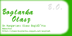 boglarka olasz business card